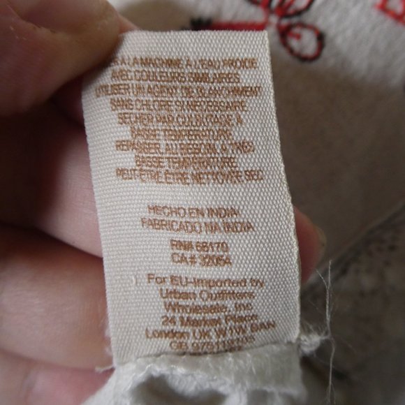 Free People Chiquita Boho Embroidered Top Peasant - Picture 8 of 11